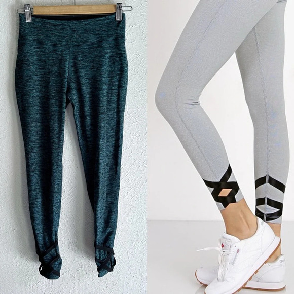 Beyond Yoga Overture Strappy Ballet Midi Legging Spacedye Green Sz Small - Picture 1 of 7